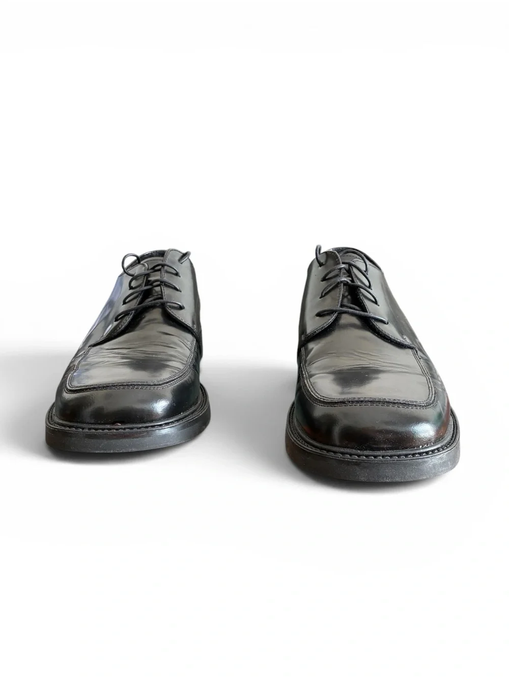 Bostonian Mens 11.5 black leather  Oxford Dress Shoes